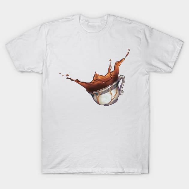 Kintsugi Teacup T-Shirt by Molly11